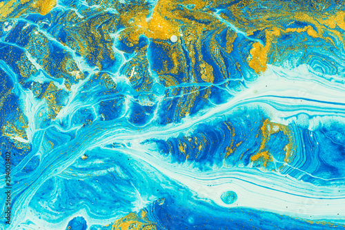 Fluid art. Pigment water background. Liquid acrylic- color blot