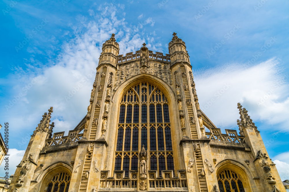 Obraz premium The Abbey Church of Saint Peter and Saint Paul, Bath, commonly known as Bath Abbey, Somerset England