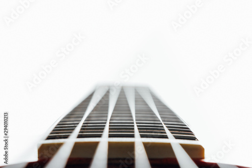 Guitar strings. Close up Guitar strings. 