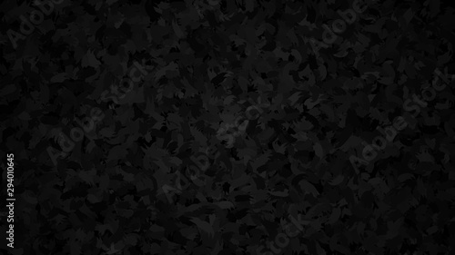 Black abstract background. Brush strokes. Vector illustration.