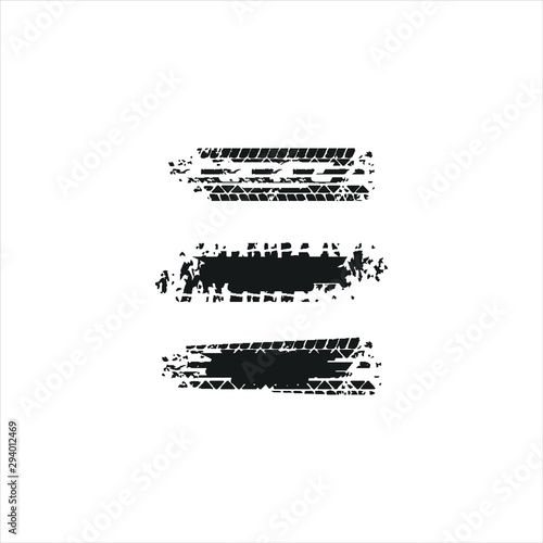 tire mark vector with black illustration of stock, set  logo, texture