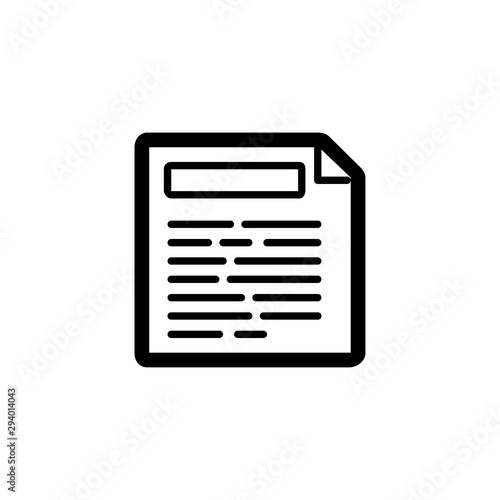 Paper file icon. Document symbol © Eli