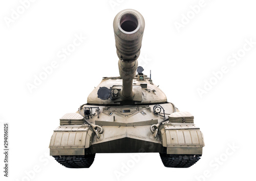 tank T 10 on white photo
