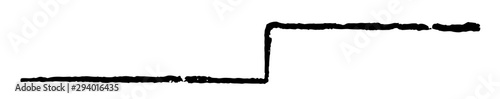 Line Angled used for dividing a field, vintage engraving.