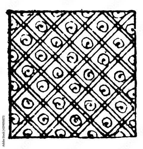Cross Hatched Damaskeening is a effect of the colours or altering the coat, vintage engraving.