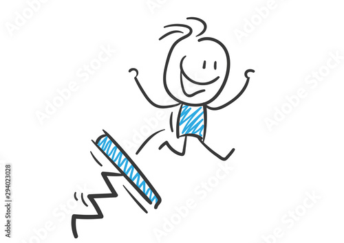 Stickman Blue: Advantage, Doping, Springboard. (Nr. 101)