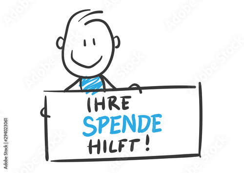Stickman Blue: Donation, Help. (Nr. 104)