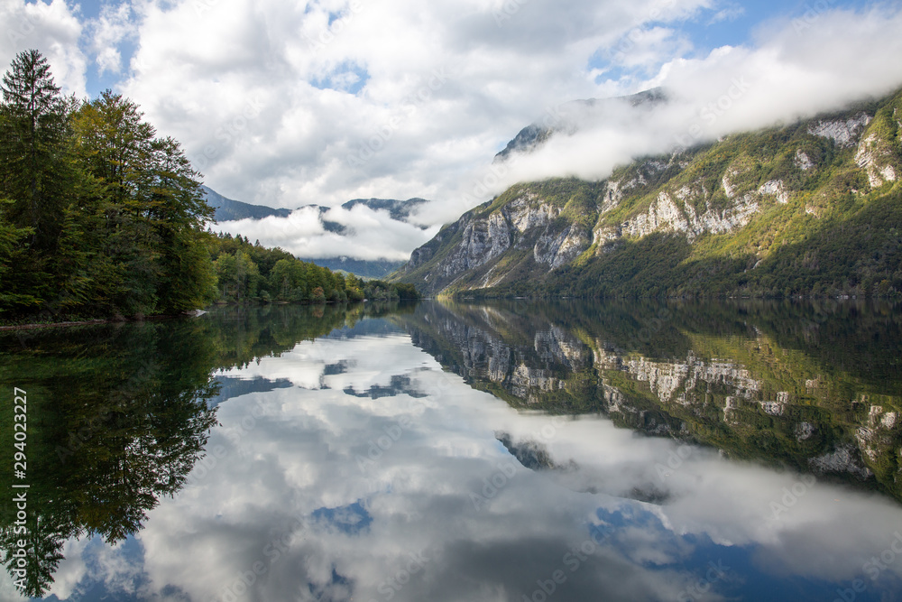 Beautiful Lake Bohinj in Slovenia
