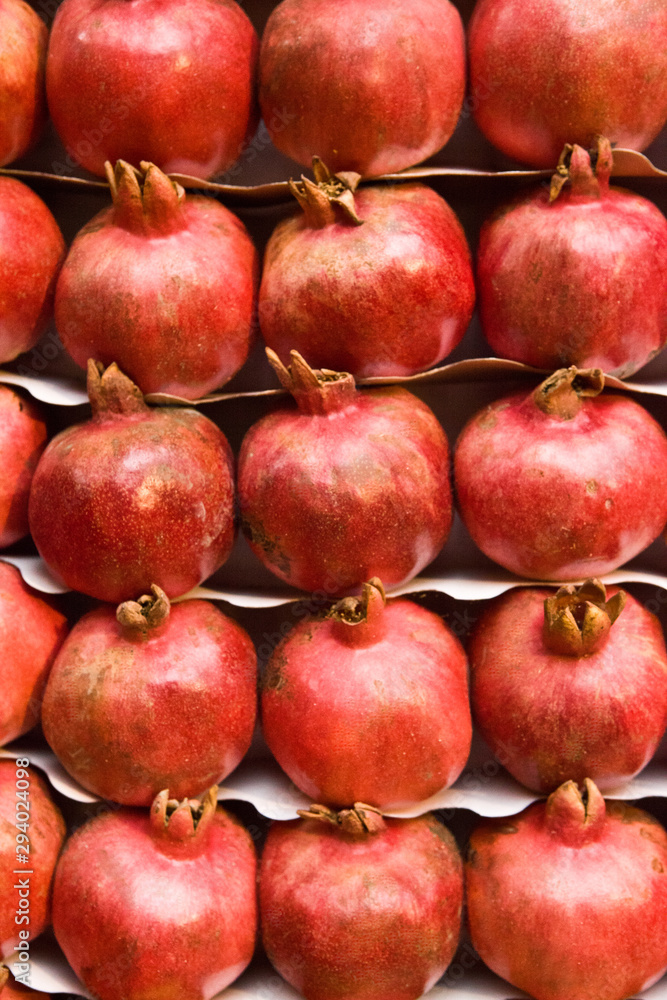 pomegranates on the market pomegranates on the market