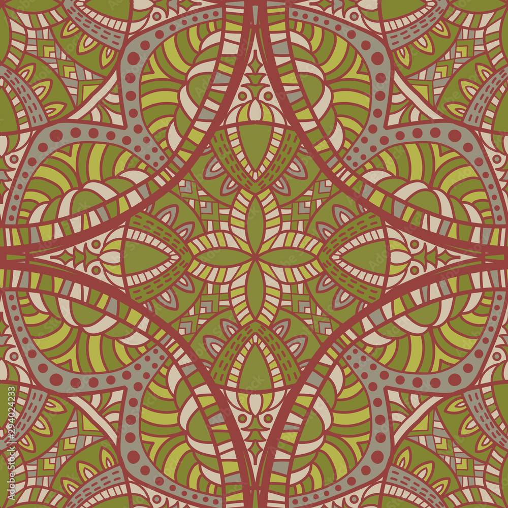 Mandala vector seamless pattern background. Tribal ornament. Mandala vector seamless pattern background. Tribal ornament.