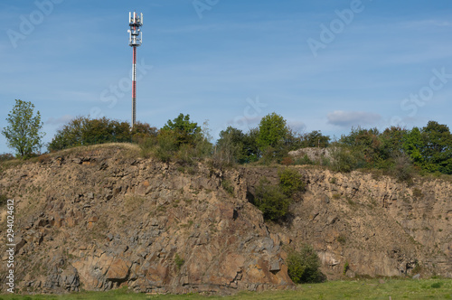 Helis Rock, the highest point of the Moravian Karst, altitude 613 meters. South Moravia, Czech Republic. photo