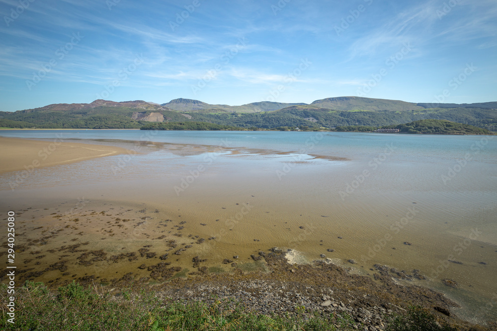 Estuary of River Mawddach in North Wales, UK Estuary of River Mawddach in North Wales, UK