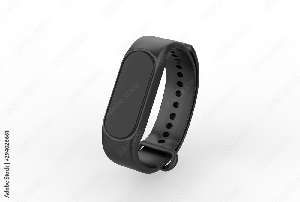 Fitness band for branding. 3d render illustration. Fitness band for branding. 3d render illustration.