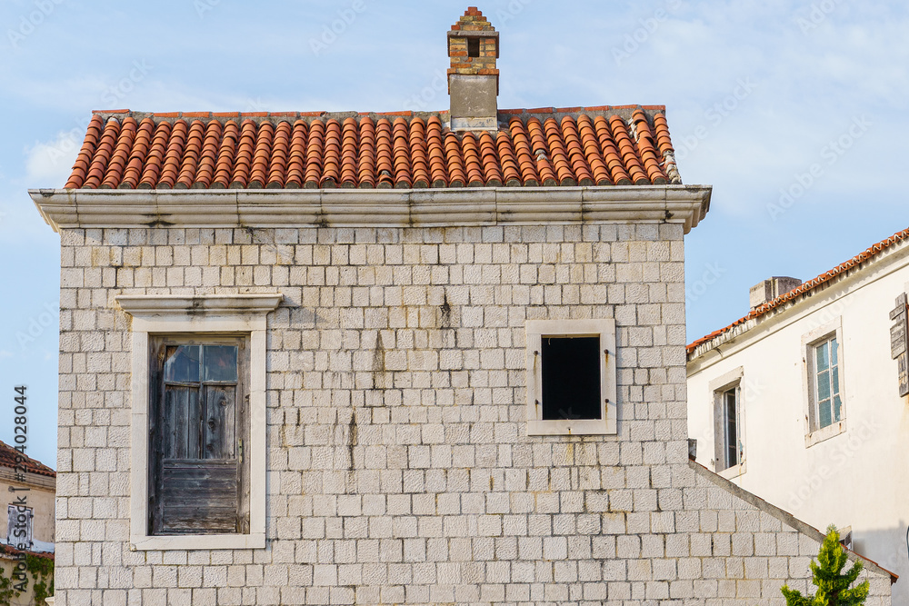 Architecture of the Balkan countries. The building is made of stone. Architecture of the Balkan countries. The building is made of stone.