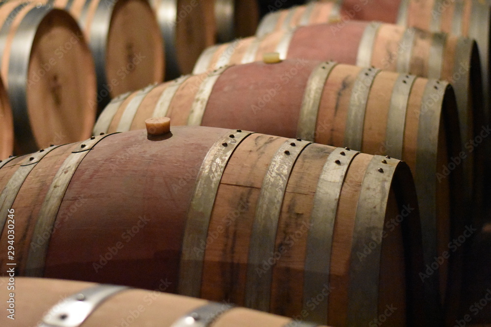 Wine Barrels Tuscany Italy