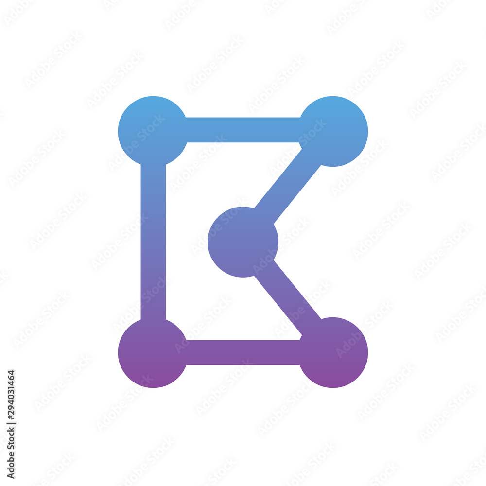 Letter B initial technology logo vector Letter B initial technology logo vector
