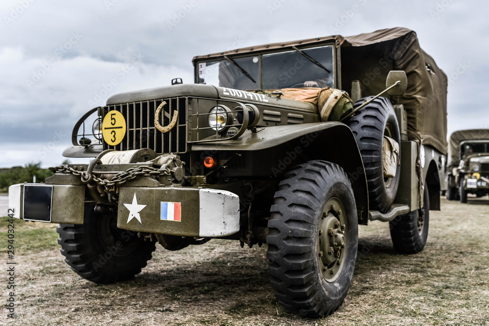 military vehicle of the second world war in close up military vehicle of the second world war in close up