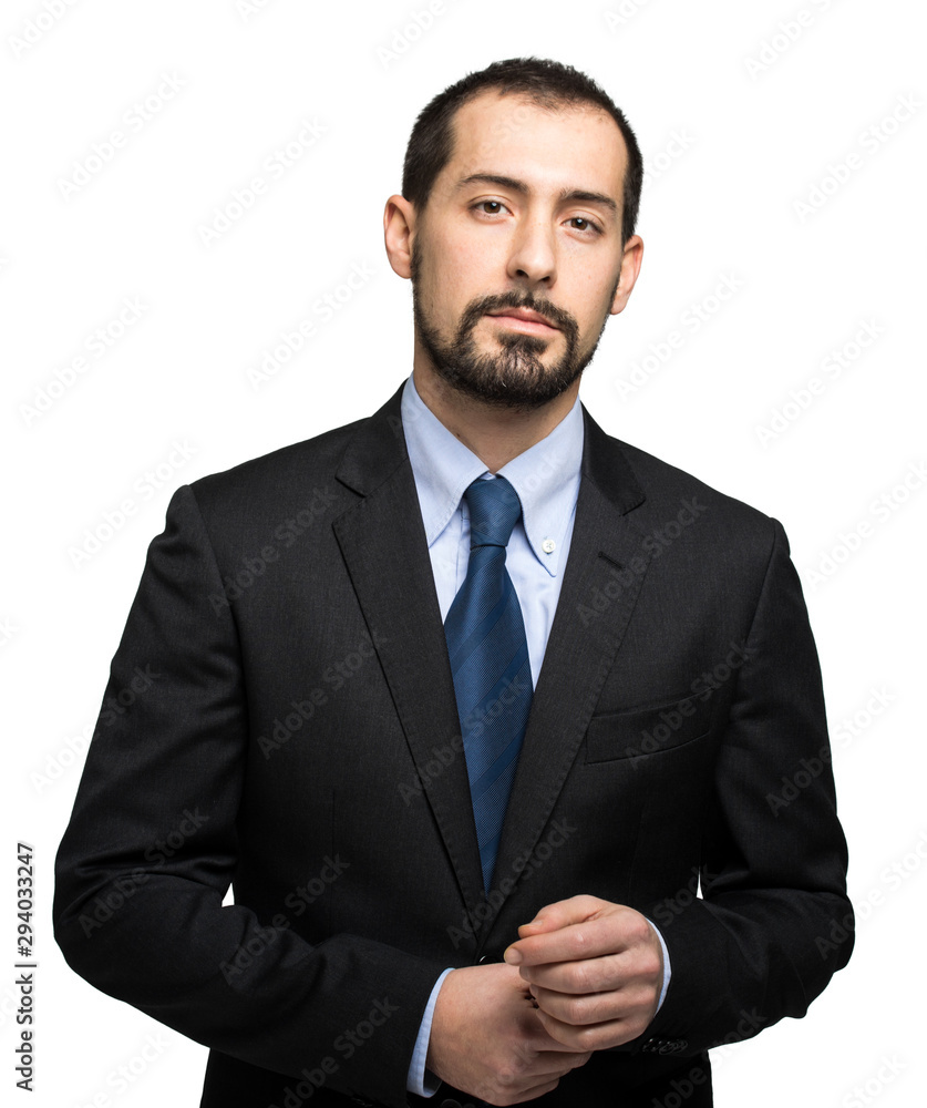 Portrait of a handsome businessman isolated on white Portrait of a handsome businessman isolated on white