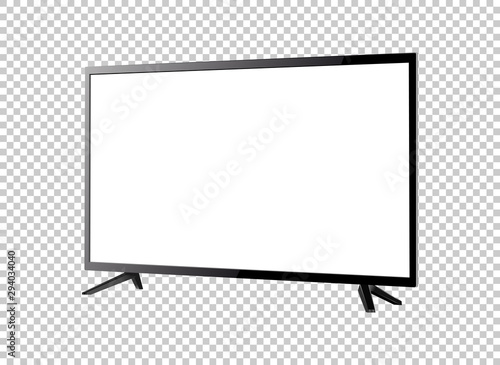 LED television screen on background vector