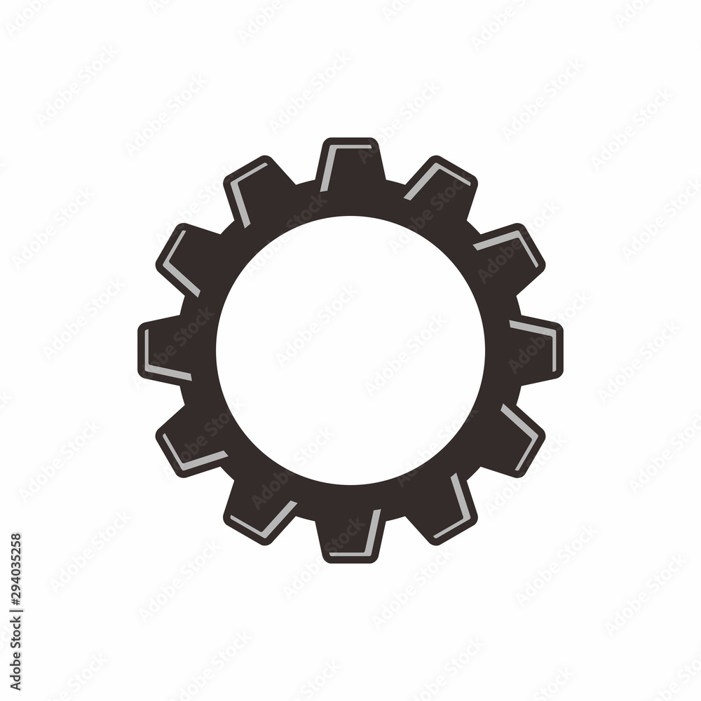 Gear logo design template vector illustration