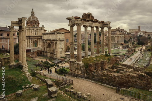 Vista panoramica del Foro Romano