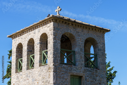 The stone building of the Tvrdos Monastery in Bosnia. photo