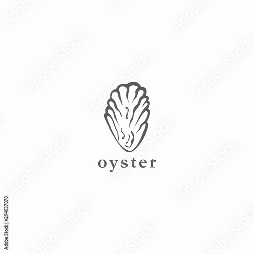 Oyster Logo Icon Design Template Vector Illustration