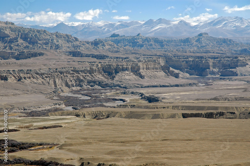 Amazing view at Satlej river valley (Garuda Valley). Tibet, China, Asia.