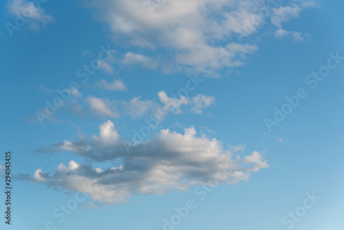 Nature background of cumulus clouds  blue sky and white clouds