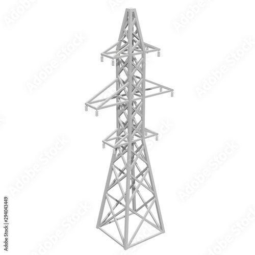 Wallpaper Mural Power transmission tower high voltage pylon