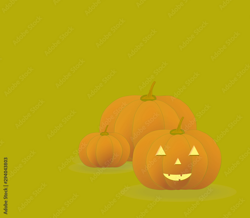 Halloween scary pumpkin face, vector illustration. Halloween scary pumpkin face, vector illustration.