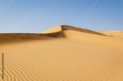 Abstract dune ridge in the Rub Al Khali Desert, Abu Dhabi © Sabine Hortebusch