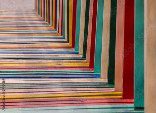 Rainbow Bridge at Kalong Village, Samut Sakhon, Thailand