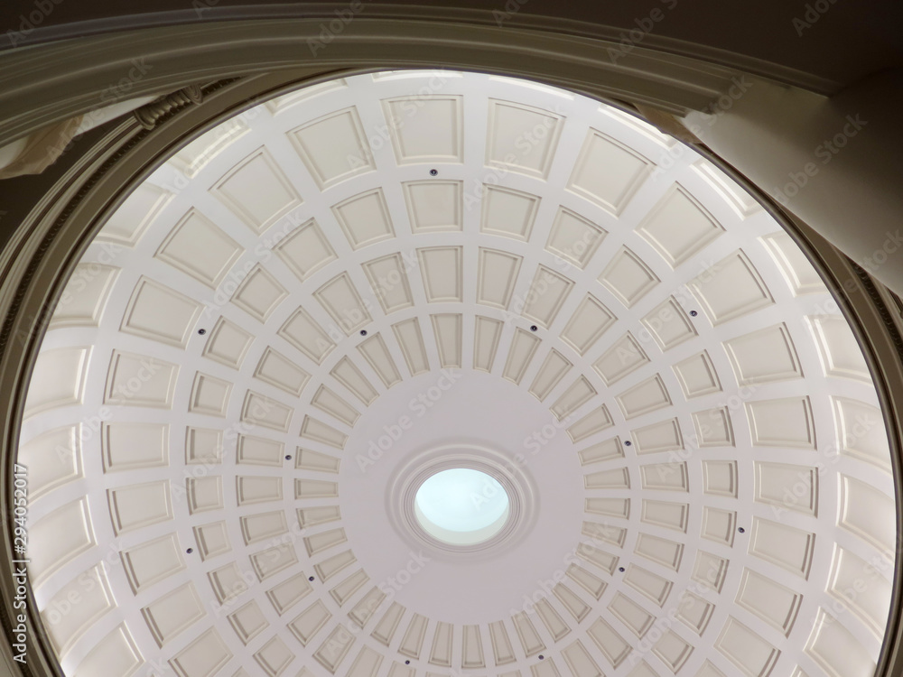 Spiral patterned ceiling Dome