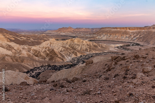 Gorge in the Negev desert near the kibbutz Sde Boker.