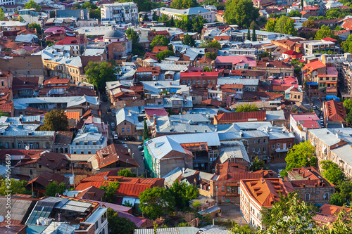 Roofs of houses of old Tbilisi