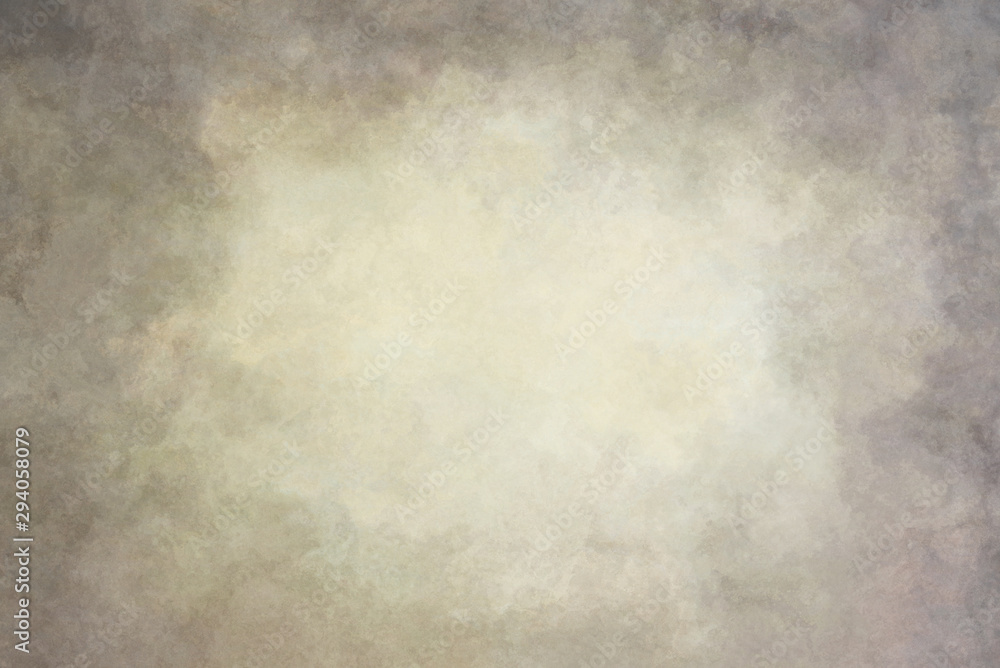 Obraz premium Green brown vignetting hand-painted backdrops