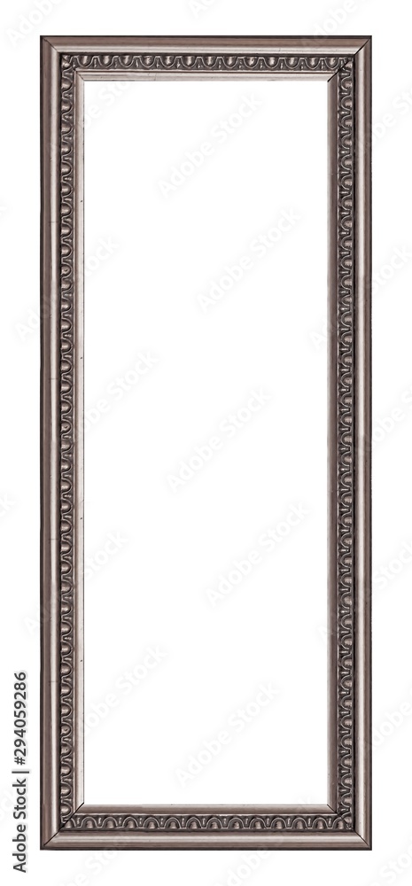 Silver frame for paintings, mirrors or photo isolated on white background Silver frame for paintings, mirrors or photo isolated on white background