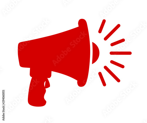 Speaker, megaphone icon – vector for stock