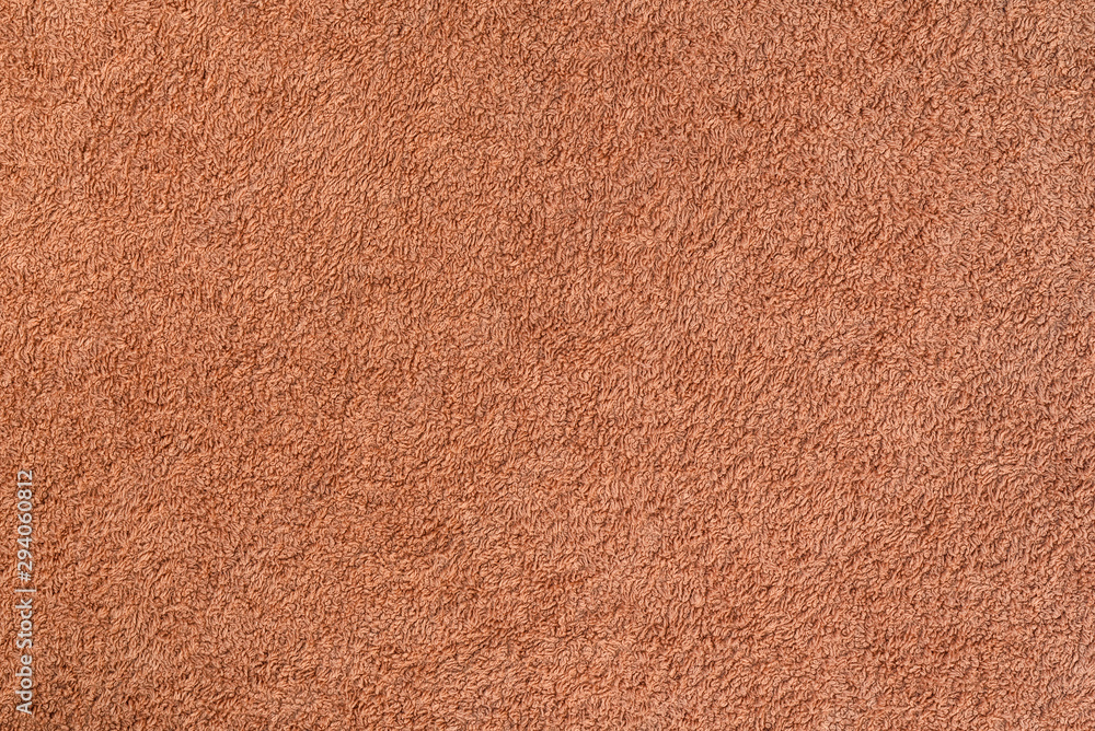Smooth seamless texture of a terry towel. Sand color Stock Photo