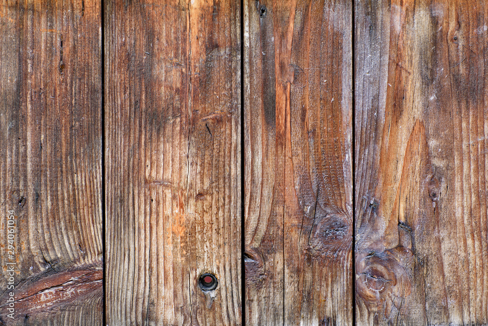 Brown old wooden boards. Natural background Brown old wooden boards. Natural background