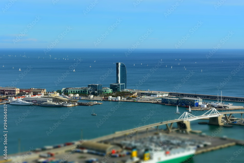 Barcelona port overview
