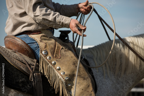Cowboy roping