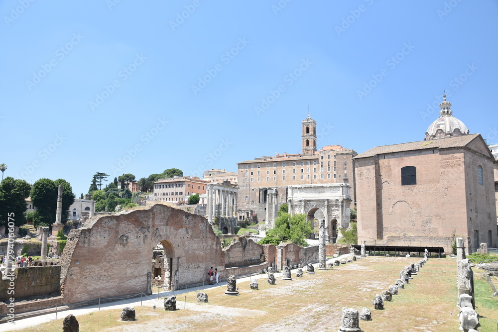 Architectural Ruins of Rome Italy Architectural Ruins of Rome Italy