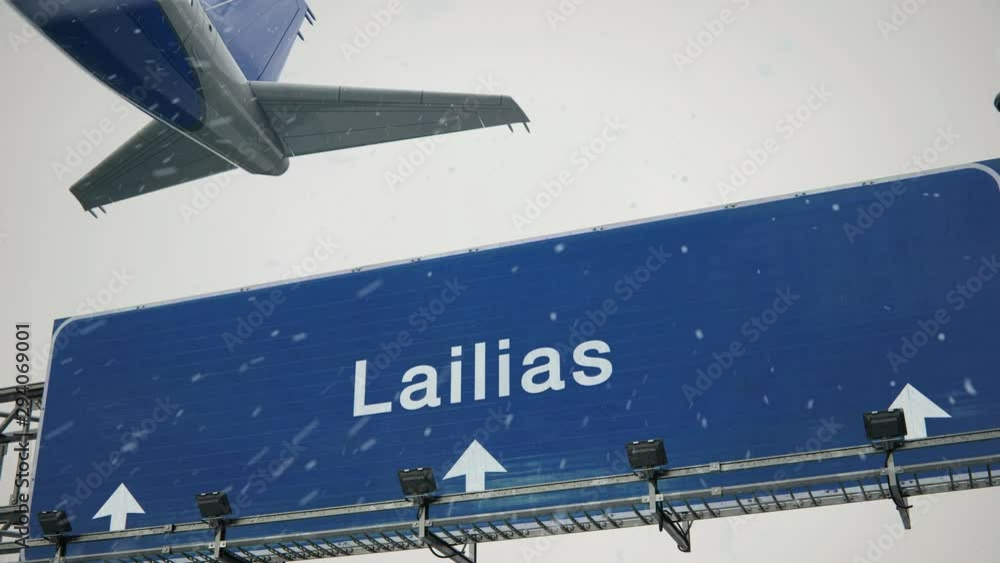 Airplane Takeoff Lailias in Christmas