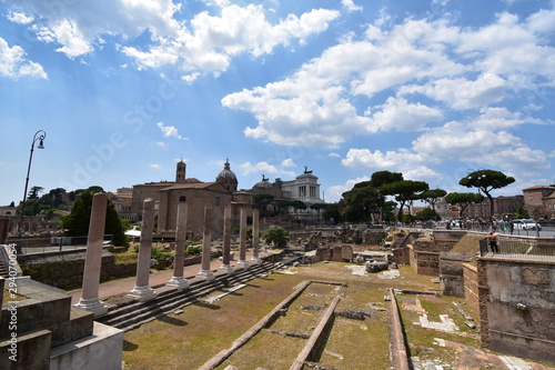 Travelling through the City of Rome Italy