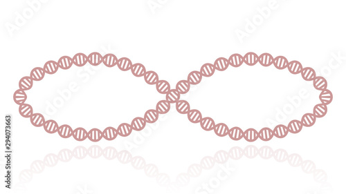 DNA icon vector design. DNA frame
