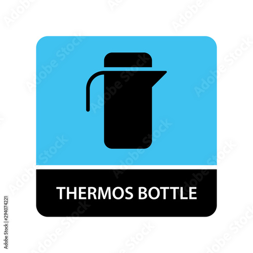 Thermos bottle icon for web and mobile