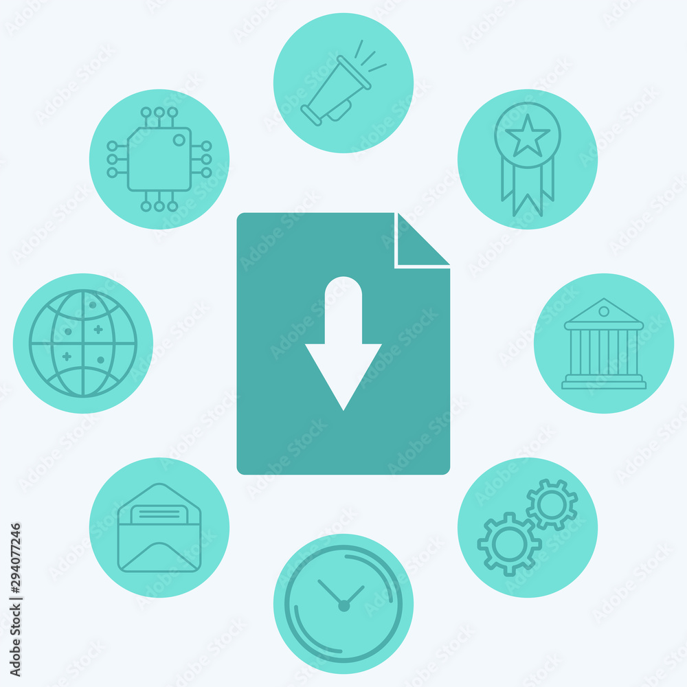 Download vector icon sign symbol