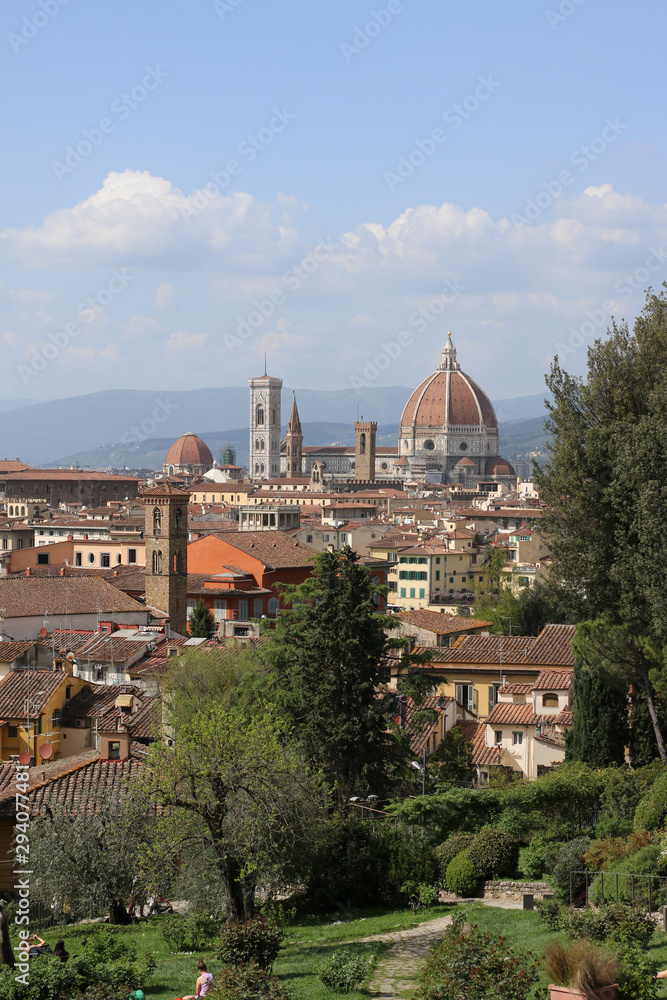 Florence, Italy. City view from Piazzale Michelangelo